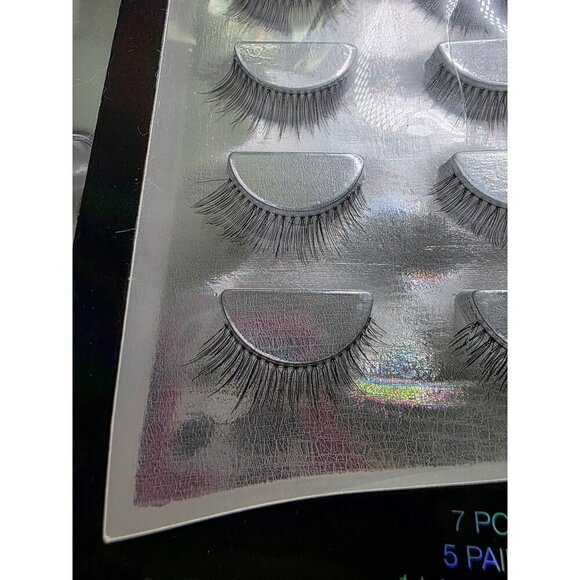 Bundle of 3 LA Colored False Mink Women Eyelashes Black - Picture 10 of 16